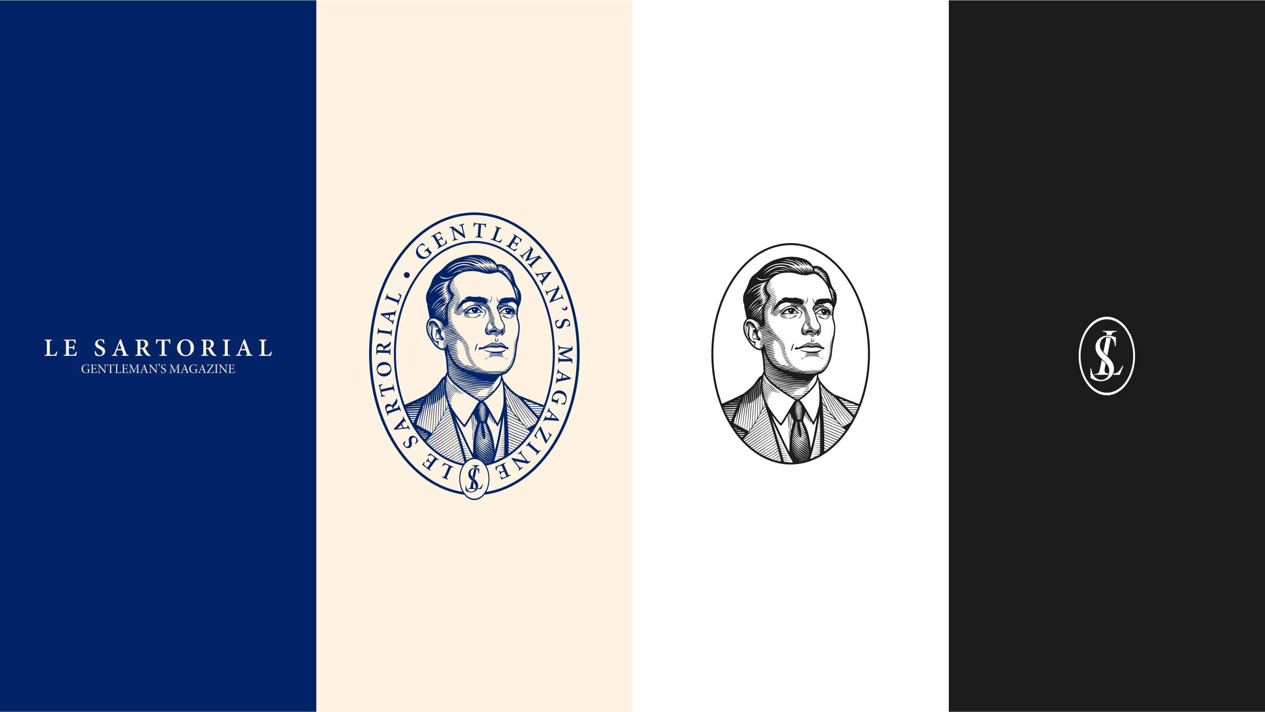 Présentation du logo Sartorial avec différente couleurs